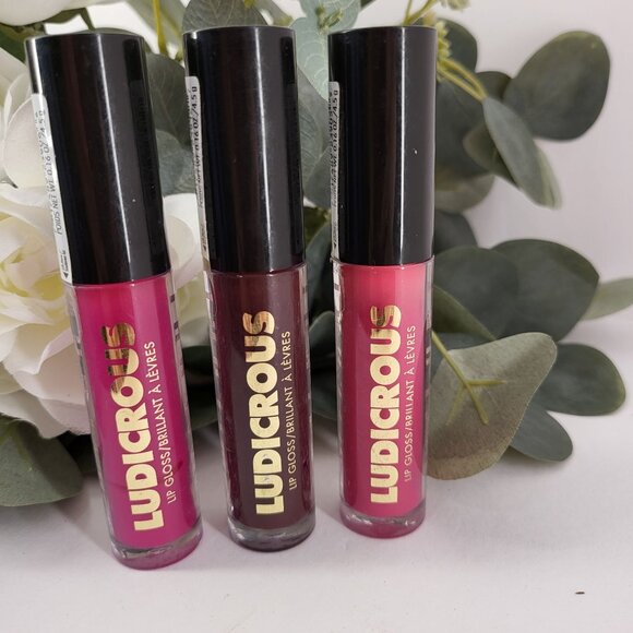 Milani Ludicrous Lip Gloss Trio Kiss From A Rose 160 Fishnet Tights 220 Hella 15 - Picture 2 of 7